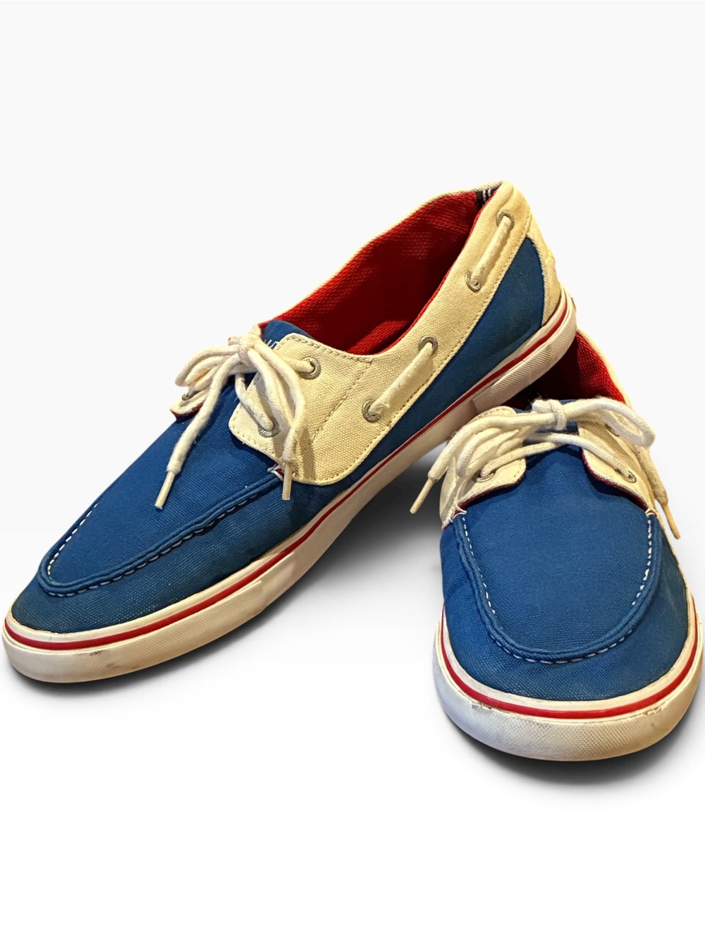 Nautica Galley cotton canvas boat shoe. Sz…